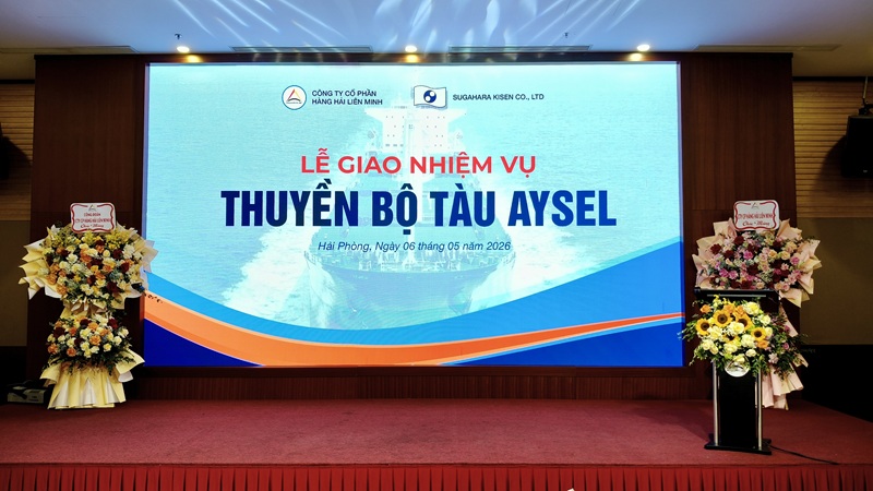 CÔNG TY CỔ PHẦN HÀNG HẢI LIÊN MINH TỔ CHỨC LỄ GIAO NHIỆM VỤ TÀU AYSEL